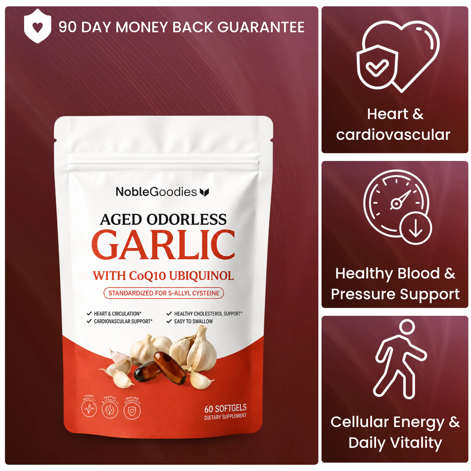 Aged Odorless Garlic — 20-Month Aged Extract