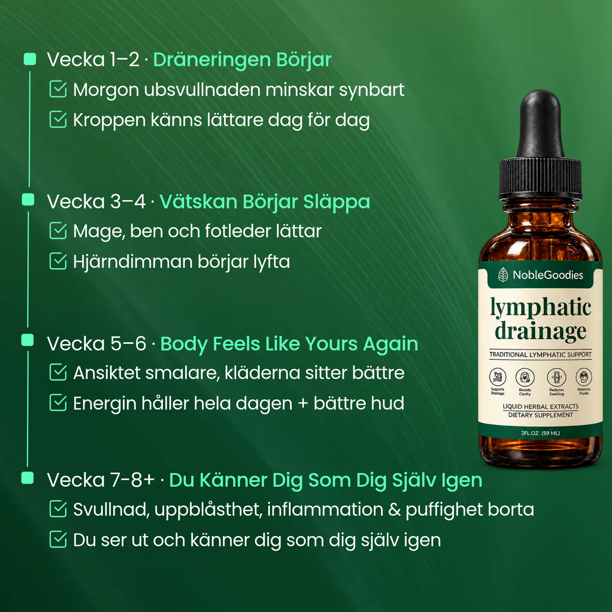 NobleGoodies® Lymfatisk Dränering Droppar