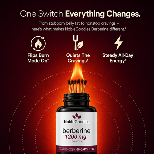 NobleGoodies HCI Berberine 1200mg